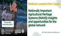 برگزاری وبینار درس هایی از نظام های میراثی کشاورزی مهم ژاپن (NIAHS)